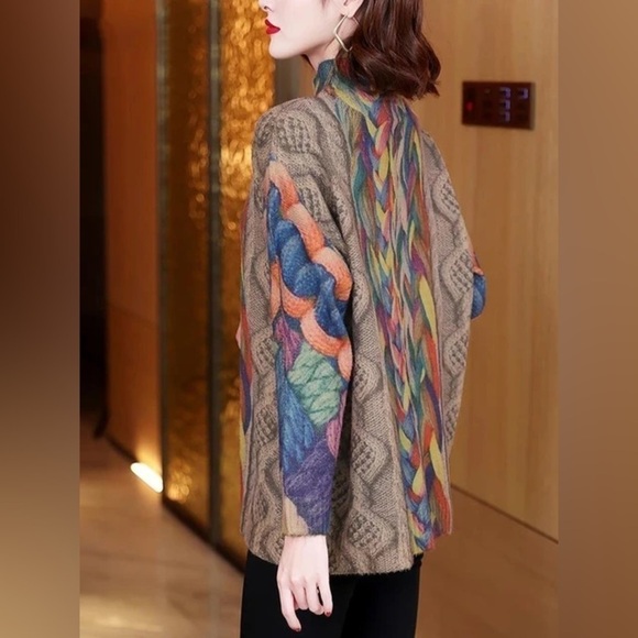 Max LuLu Paris Max Korean Style Turtleneck One Size NWT - Picture 4 of 5